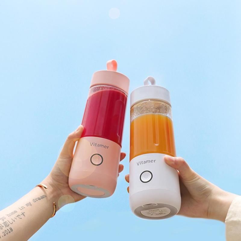 350ml Portable USB Blender – Rechargeable Juicer Bottle for Smoothies & Shakes