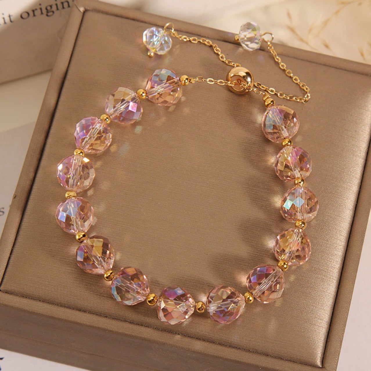 Crystal Woven Bracelet for Women – Simple Handcrafted Fashion Jewelry