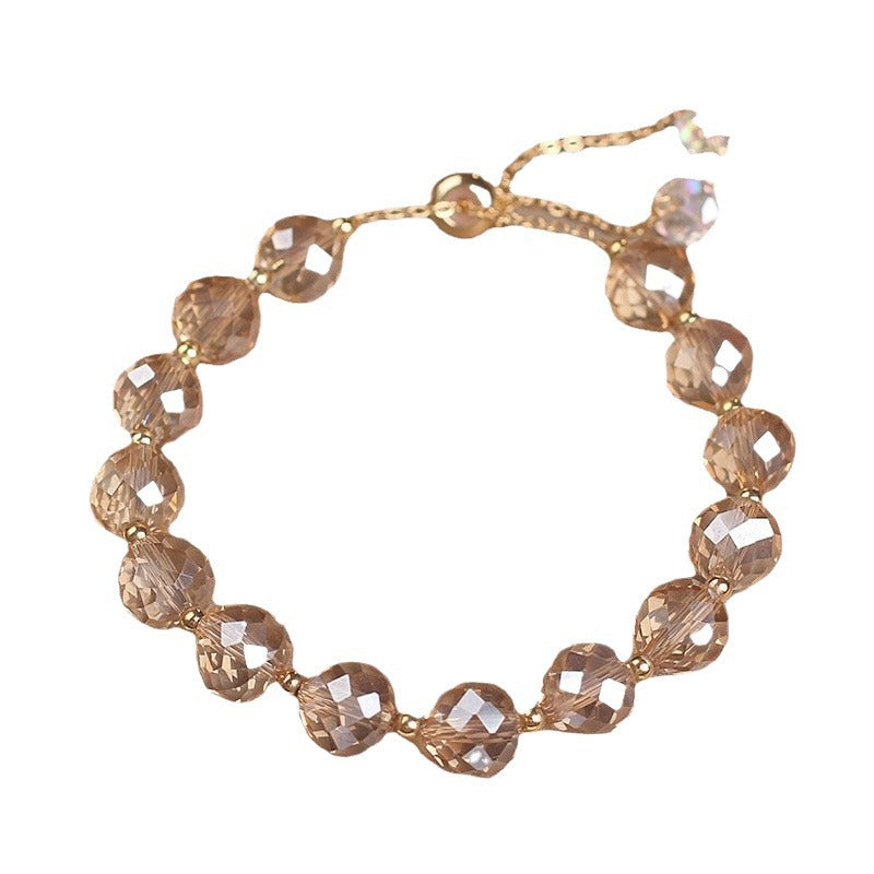 Crystal Woven Bracelet for Women – Simple Handcrafted Fashion Jewelry